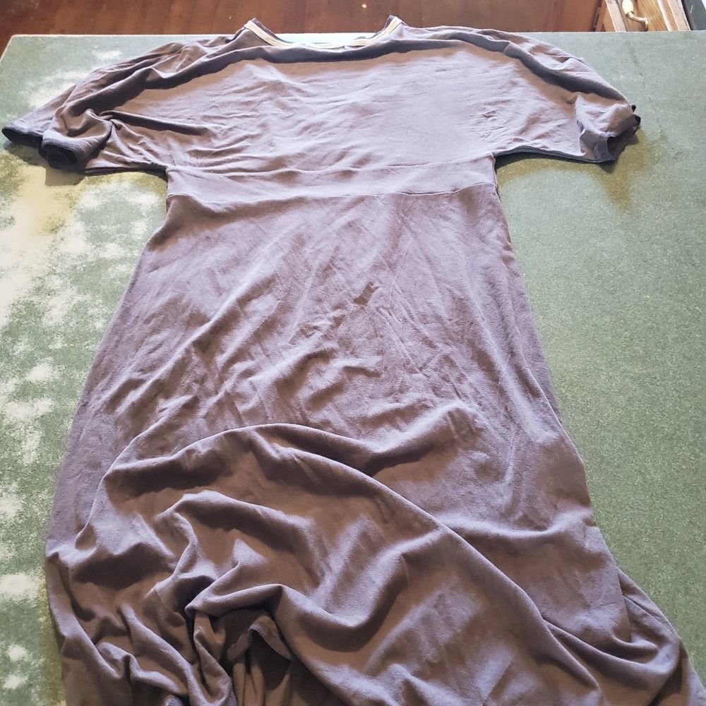 Boden grey kimono sleeve v neck dress sz 8R - Picture 4 of 4